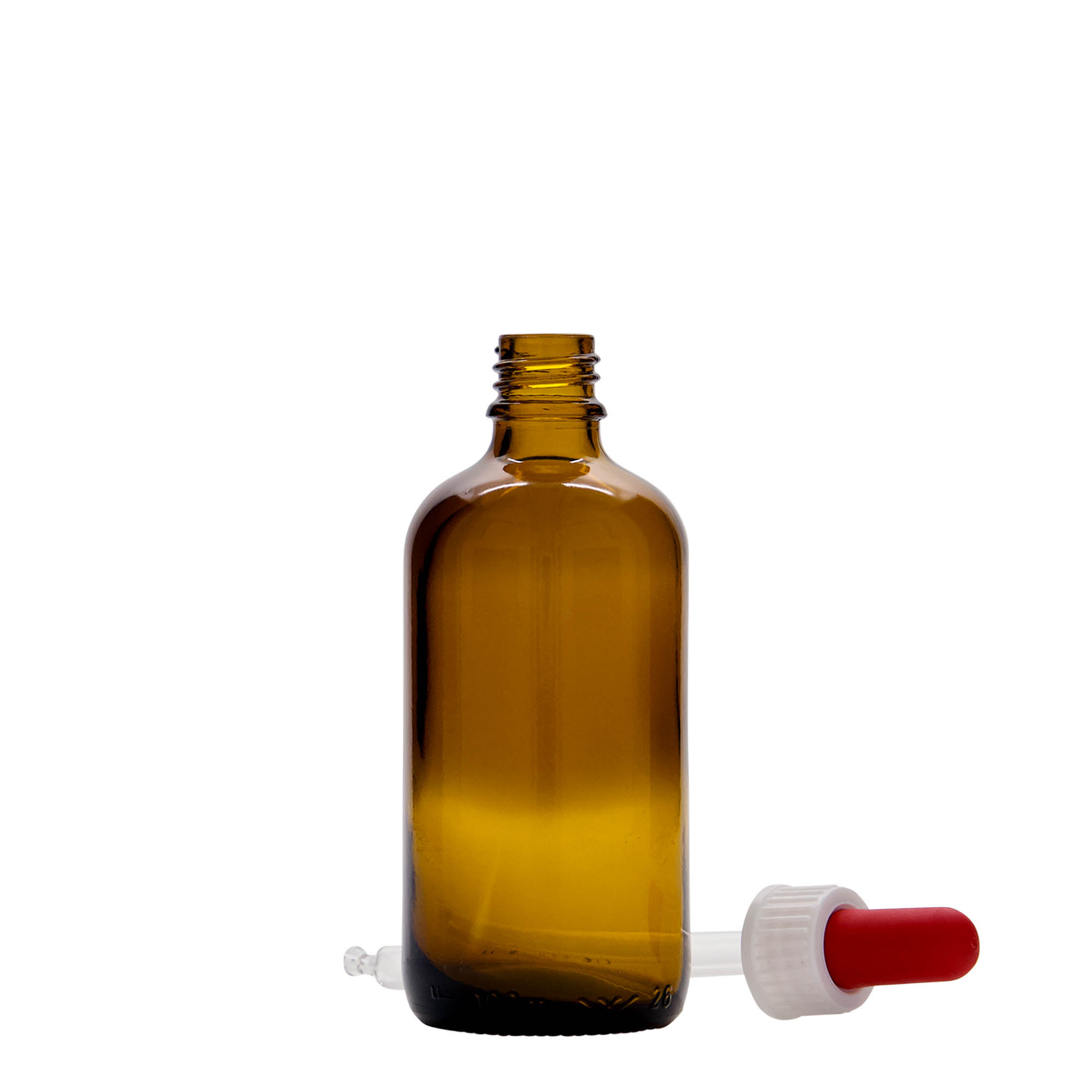 100 ml sticlă cu pipetă medicină, sticlă, maro-roșu, gura: DIN 18 100 ml sticlă cu pipetă medicină, sticlă, maro-roșu, gura: DIN 18