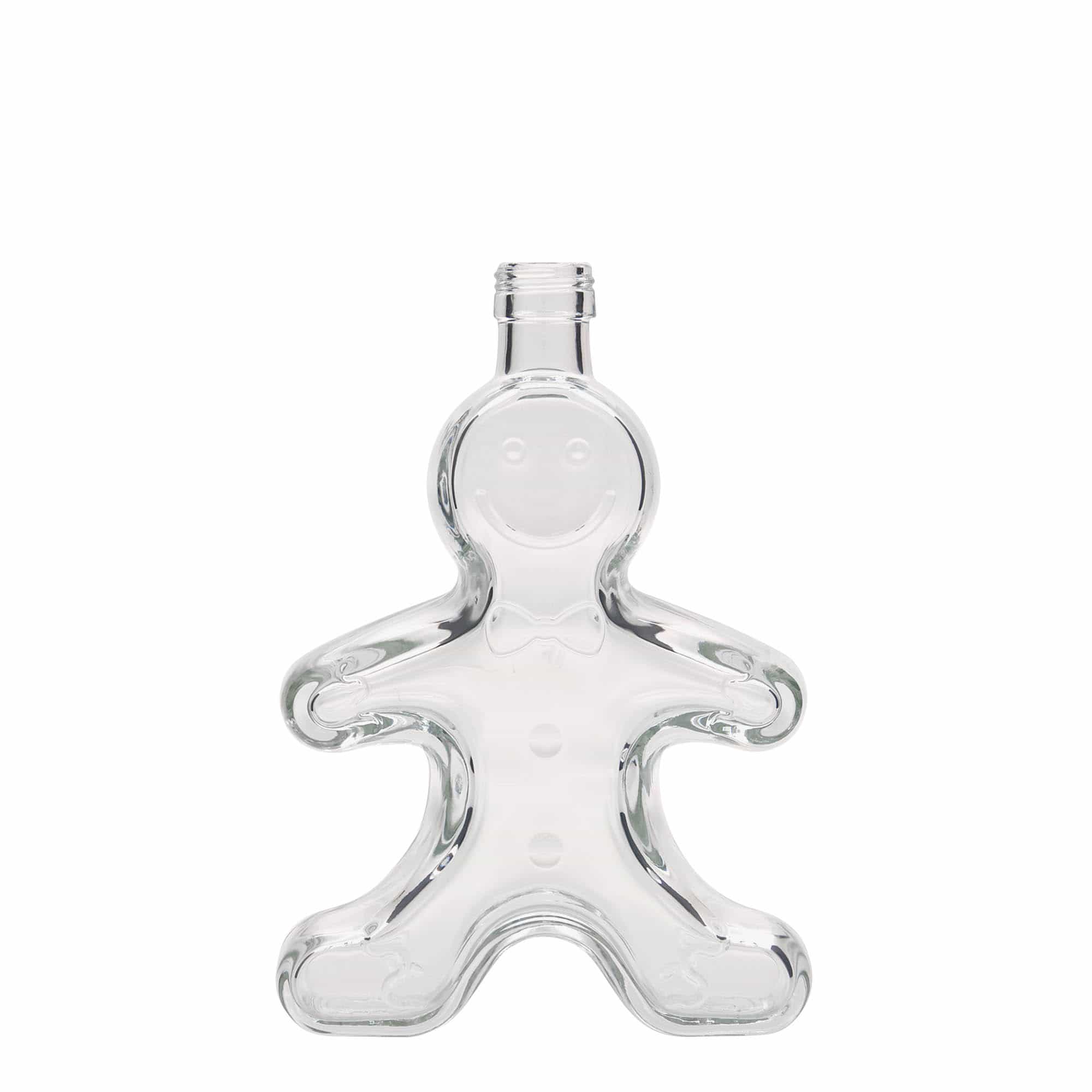 Sticlă de 250 ml „Lebkuchenmann”, gura: PP 24