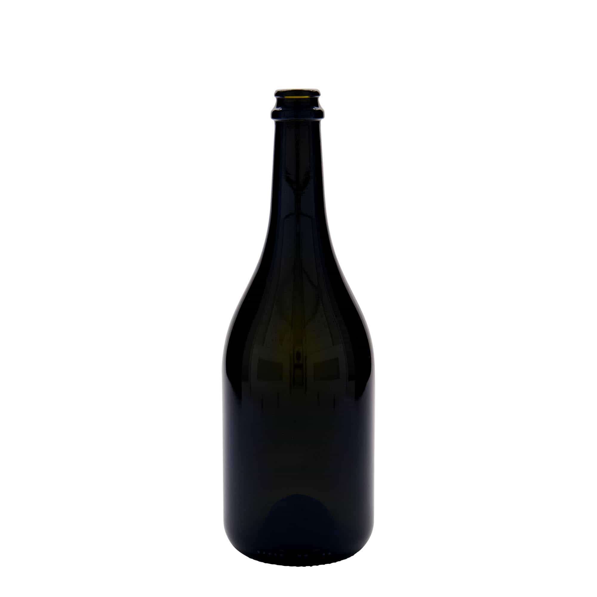 Sticlă de bere 750 ml „Horta”, sticlă, verde antichizat, gât: capac tip șurub (crown cap) Sticlă de bere 750 ml „Horta”, sticlă, verde antichizat, gât: capac tip șurub (crown cap)