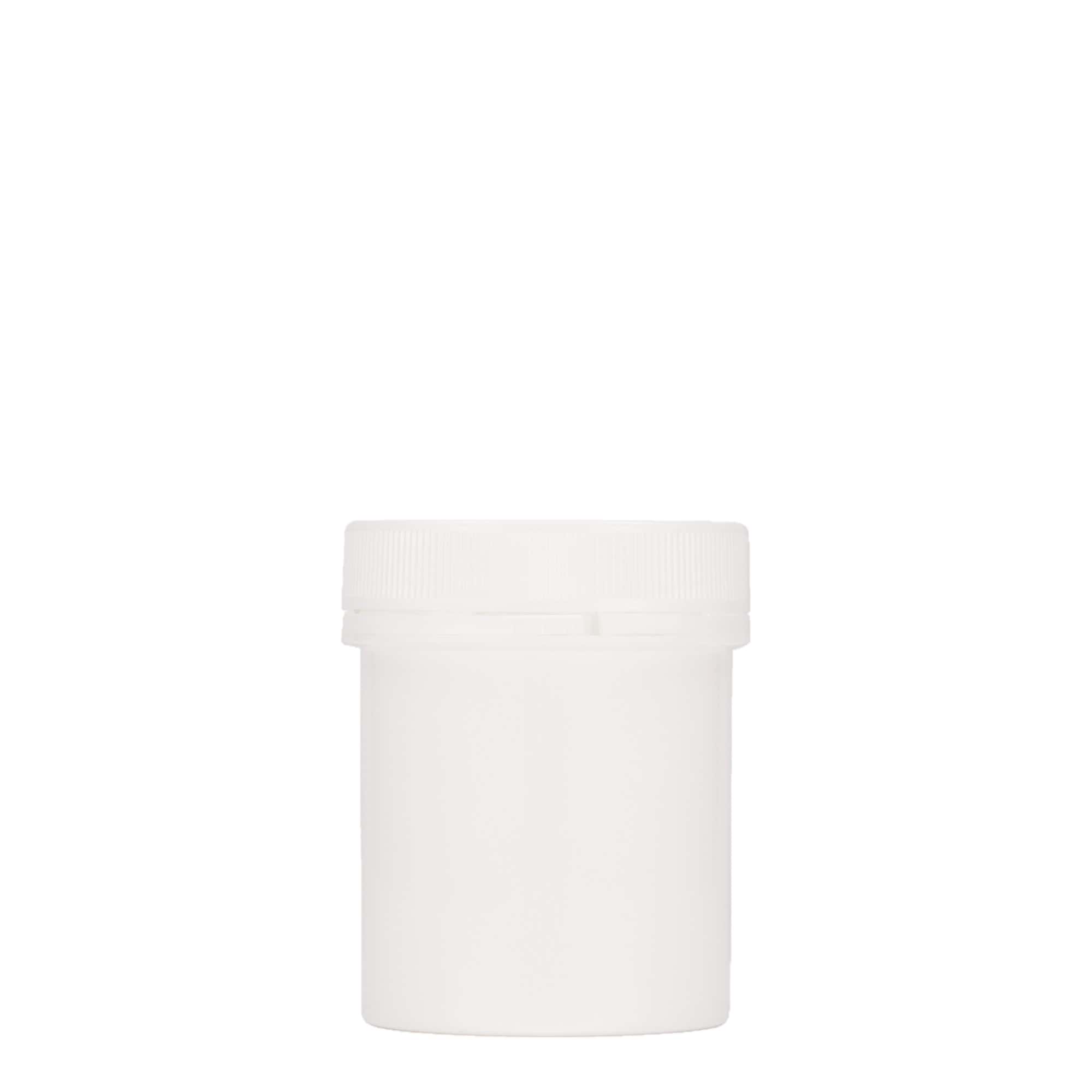 150 ml cutie din plastic „Securilock”, PP, alb, gura: capac cu filet
