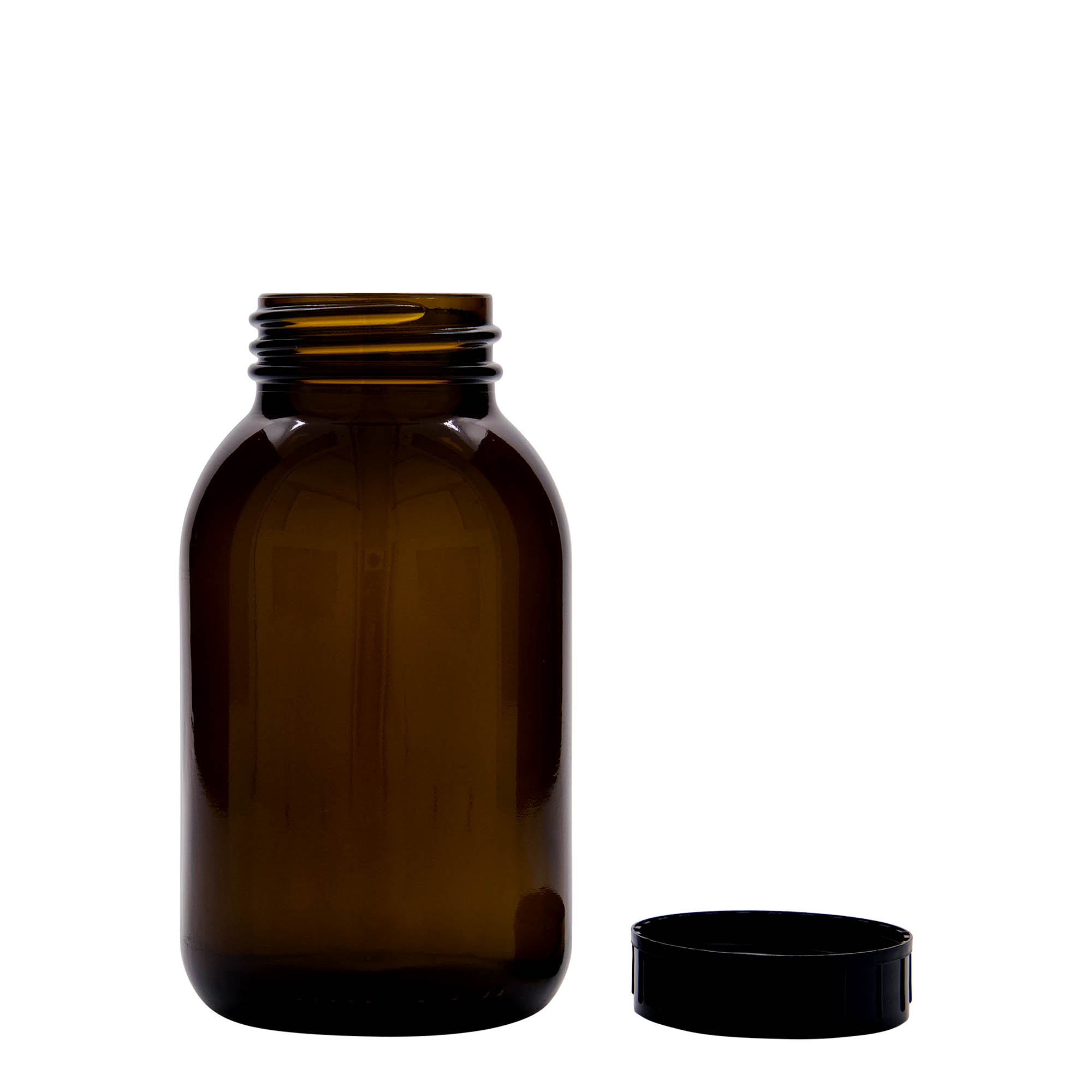 500 ml borcan cu gât larg, maro, gură: DIN 55