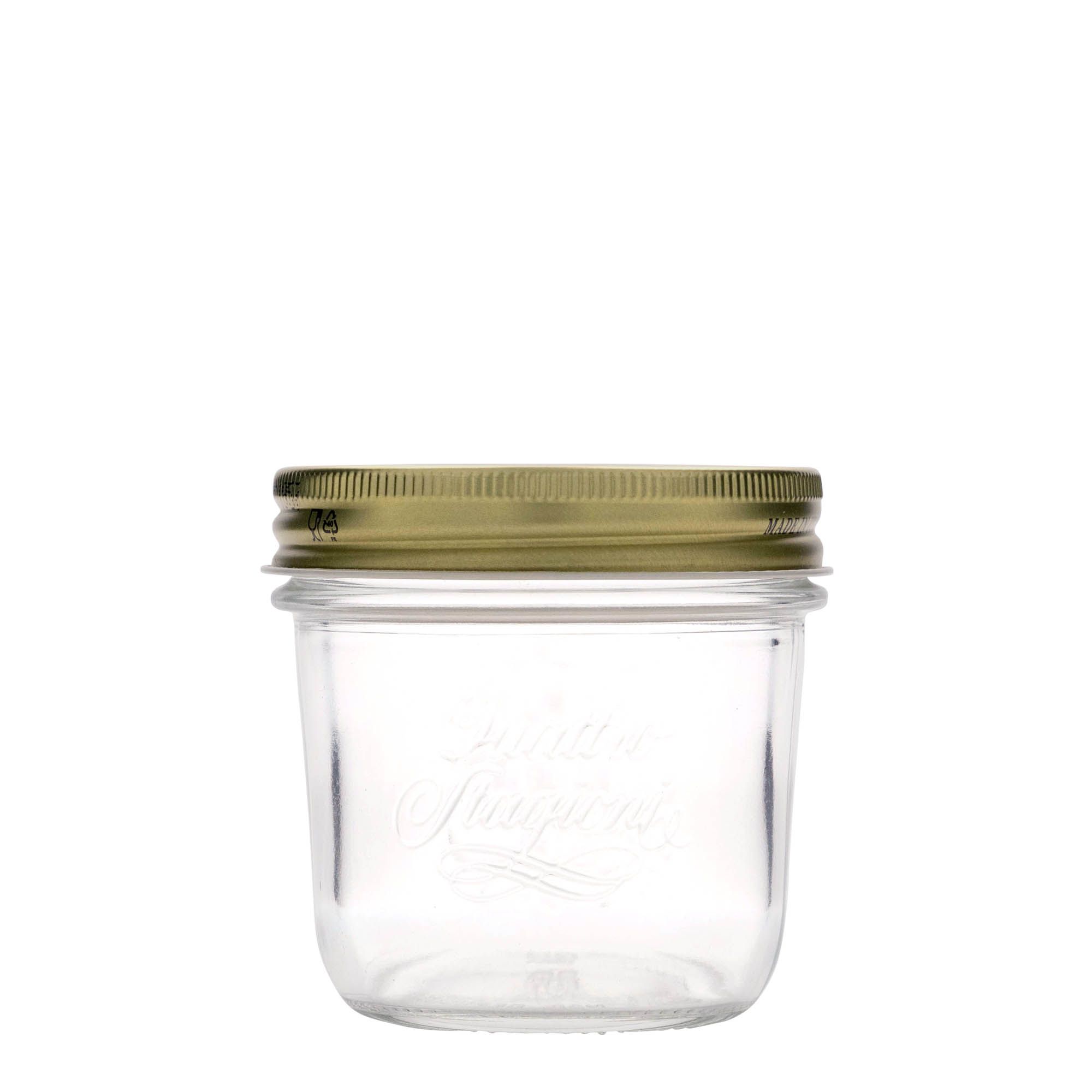 200 ml borcan cu gât drept „Quattro Stagioni”, deschidere: capac cu filet 200 ml borcan cu gât drept „Quattro Stagioni”, deschidere: capac cu filet