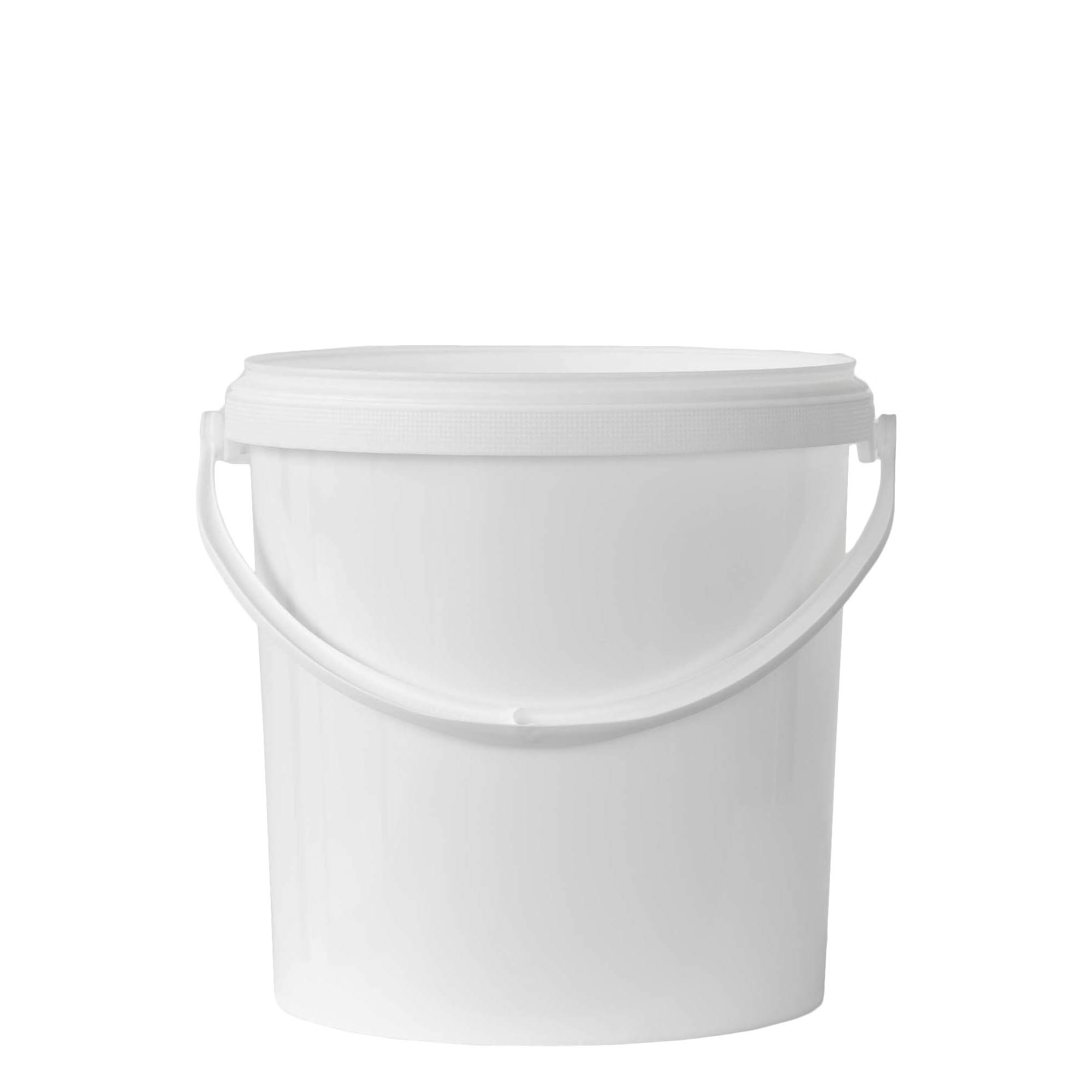 Găleată de 10 l, plastic PP, albă