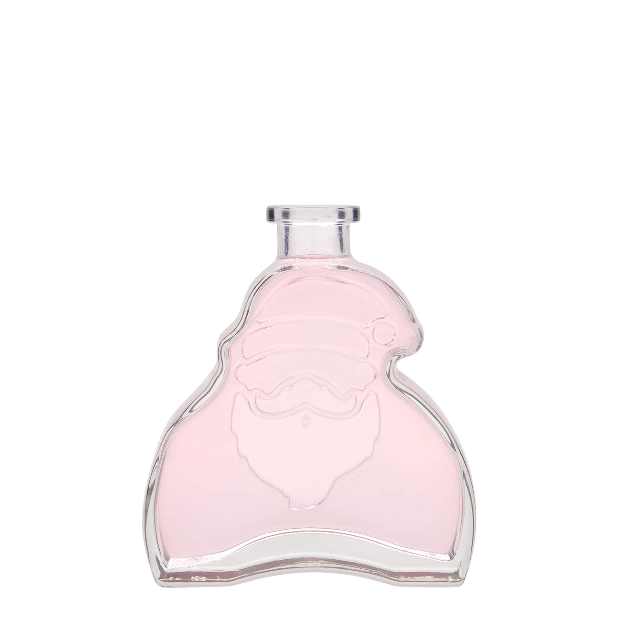 Sticlă de sticlă de 200 ml „Moș Crăciun”, deschidere: dop Sticlă de sticlă de 200 ml „Moș Crăciun”, deschidere: dop