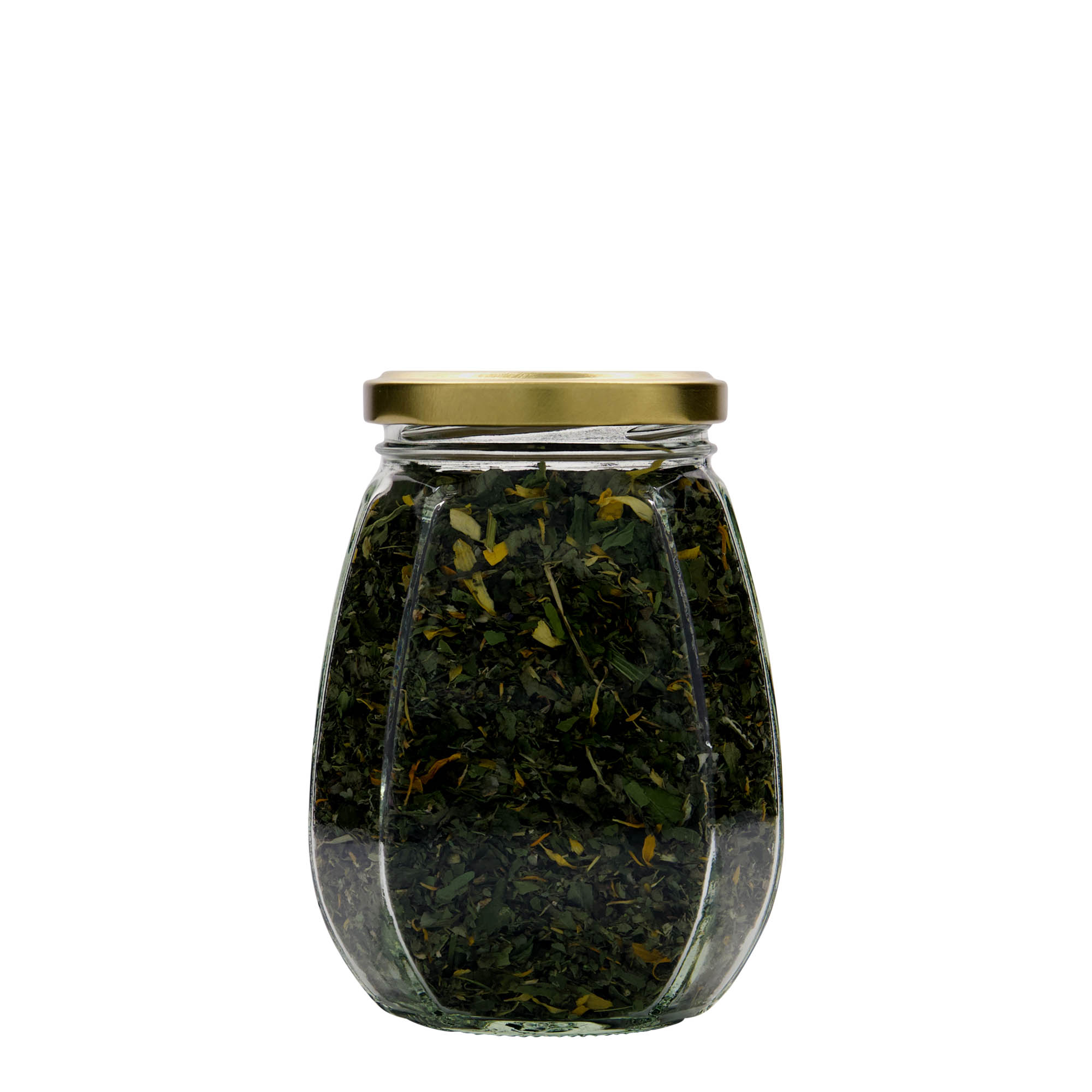 385 ml borcan pentru bijuterii, hexagonal, gura: Twist-Off (TO 63)