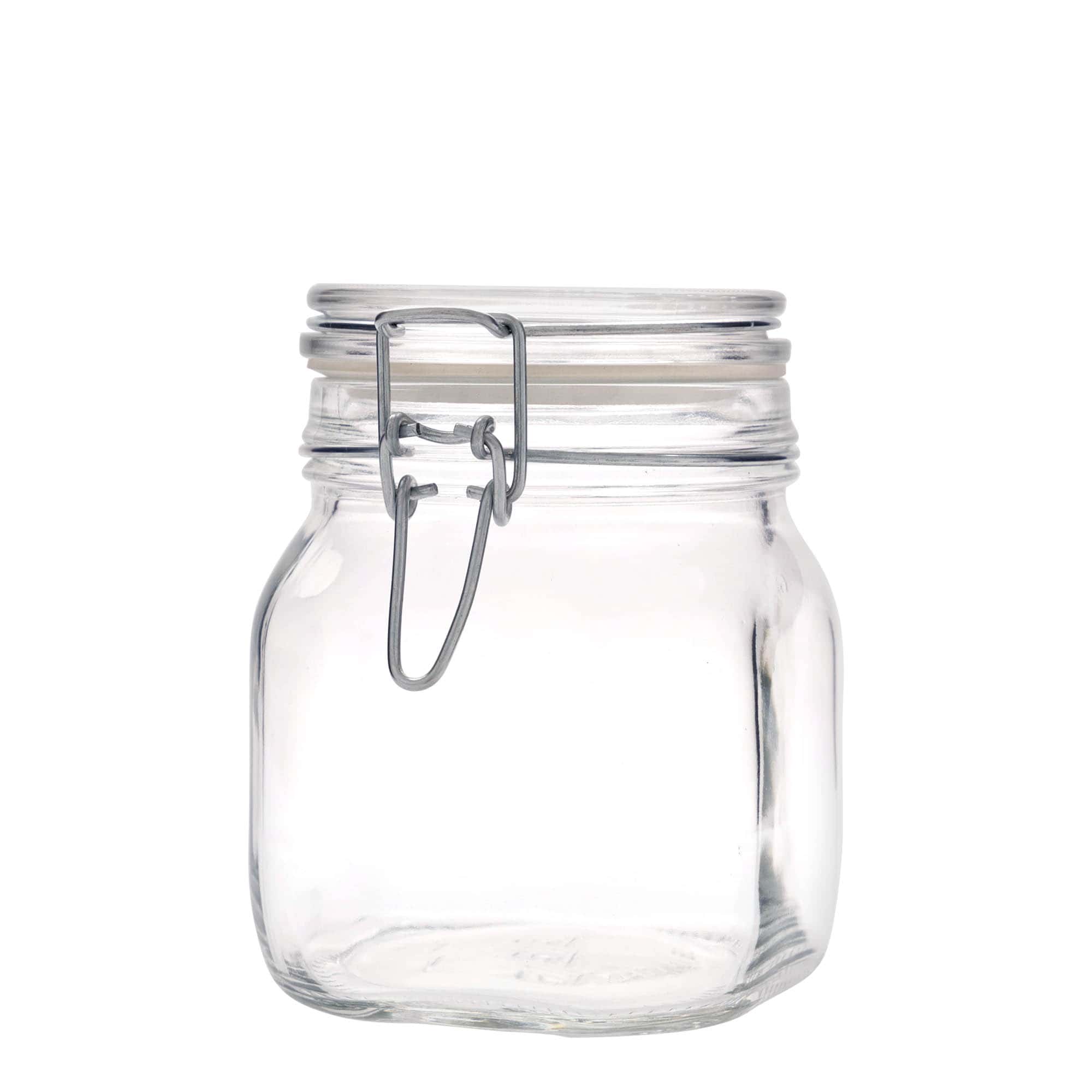 750 ml borcan cu clemă metalică 'Fido', pătrat, deschidere: închidere cu clemă metalică 750 ml borcan cu clemă metalică 'Fido', pătrat, deschidere: închidere cu clemă metalică