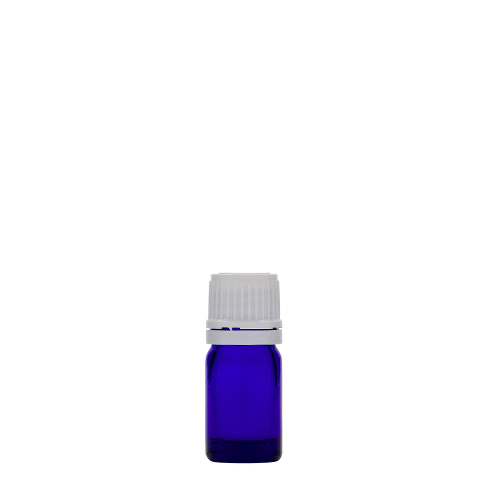 5 ml sticlă medicală, sticlă, albastru regal, gura: DIN 18